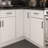 Furinno Shaker EZ Reach Base Corner Diagonal Kitchen Cabinet, Ready to Assemble, 24 D x 33 W x 34.5 H, White