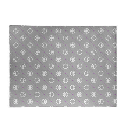 Tapis à phases gris/mauve moon phases