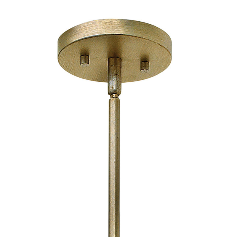 Gemma Three-Light Drum Pendant w/ Crystal Rectangular Prisms, Silver