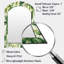 Vintage Jungle - miroir mural asymétrique unique de plantes, miroir de forme unique Boho, impression d'art en métal-347206529