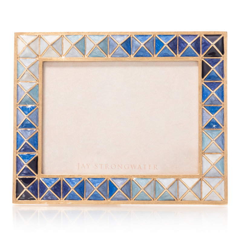 PYRAMID COLLECTION Metal Picture Frame, 3" x 4", Rainbow