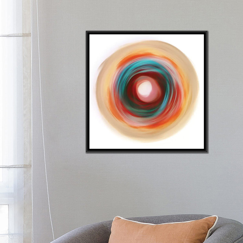 Cercle souple par PI Studio - Giclée sur toile tendue avec châssis, H 18 po x l 18 po x P 1,5 po, Toile avec cadre noir