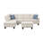 Alger Left-Hand Facing Sectional with Ottoman-831939969
