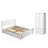 Wood Size Bed Frame With 4 Storage Drawers, Solid Wood Platform Bed With Headboard-1642688447