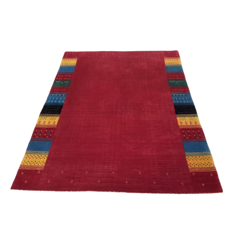 Canvello Hand Loom Modern All Over Indo Gabbeh Rug - 4'7'' X 6'6''