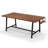 72 Inch Dining Table Rectangular Kitchen Table With 2-Bottle Wine Rack For 5-7