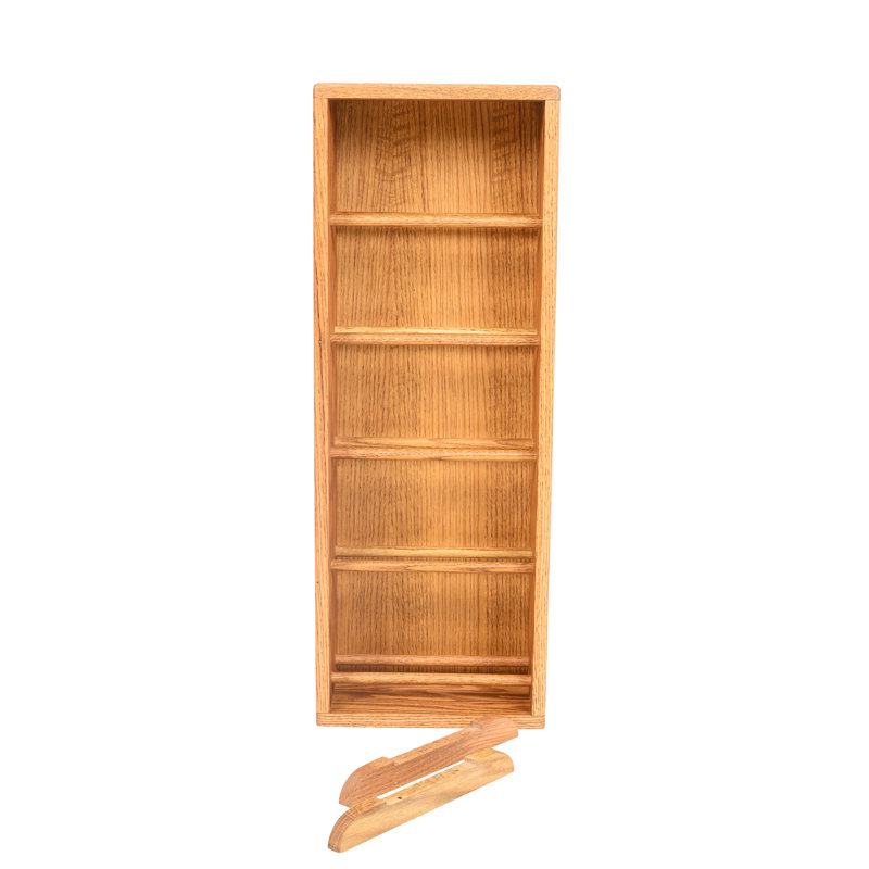Dowel-Style Wooden CD Rack - 06W Series, Unfinished, 33.5" H x 12.25" W x 6.5" D