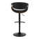 Swivel Upholstered Adjustable Height Counter Stool with Metal Frame