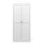 Organisateur de garde-manger autoportant en métal blanc de 61 po, 4 tablettes réglables, 110 lb par tablette, 30 outils de configuration, surface de teinture, profilé peu encombrant avec capacité de 110 lb, assemblage, coffre-fort familial,