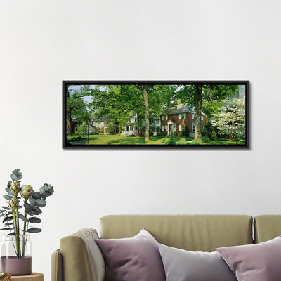 Panoramic Broadmoor Ave Baltimore City Maryland Photographic Print on Canvas