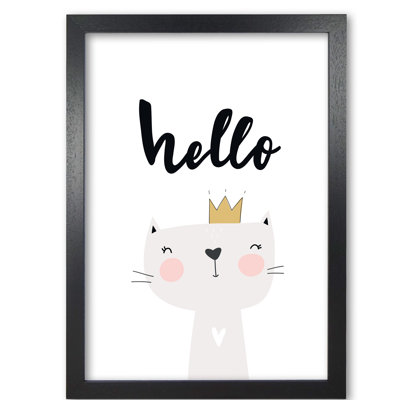 Hello Scandi Cat - Print