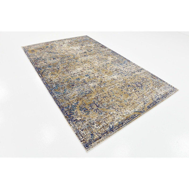 Bellona Ikat Indoor Rug, Rectangle 5' x 8'