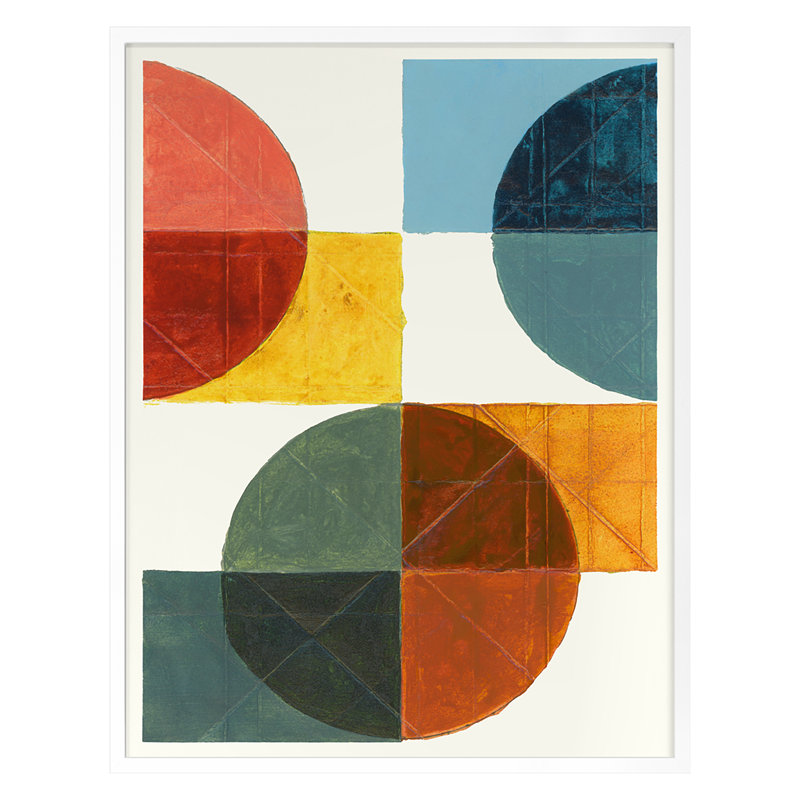 Summer Vibes Print by Andy Burgess, 36" H x 28" W x 1.25" D, White Framed