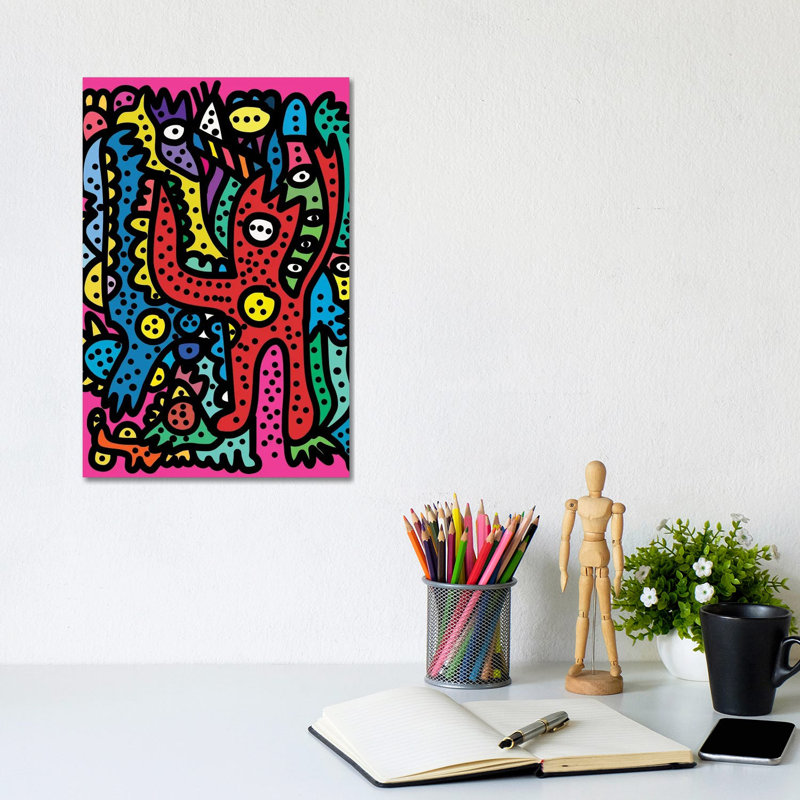 Pink Party by Emmanuel Signorino - Wrapped Canvas Gallery-Wrapped Canvas Giclée, 20.32 cm H x 30.48 cm W