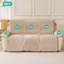 Ensemble de protection pour meubles inclinables en Sherpa Plush avec envers antidérapant, housses d'accoudoirs et poches latérales pour chaise, causeuse et canapé à 3 places-13207295