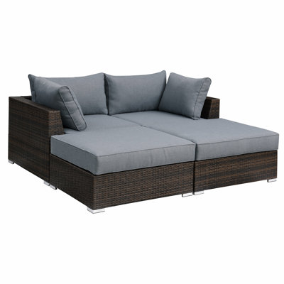 Canapé modulaire 4 pièces rembourré