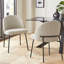Chaises d'appoint de salle à manger rembourrées modernes avec dossier courbé et siège rembourré-2084038556