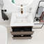 Meuble-lavabo mural simple 24 po avec plateau en résine Sealcove-509530840-509530841
