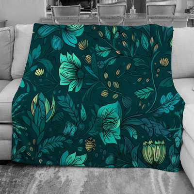 Machine Printed Throw Blanket