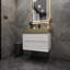 Base de meuble-lavabo mural simple 29 po blanc