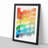 Bars of the Rainbow in Abstract - Picture Frame Graphic Art Print-55683411-55683414
