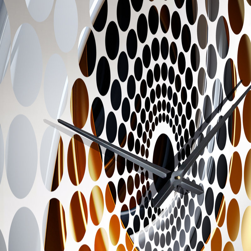 Horloge murale à spirale abstraite liquide, Petit