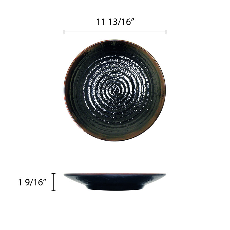 Tenmoku Melamine 11.75" Dinner Plate