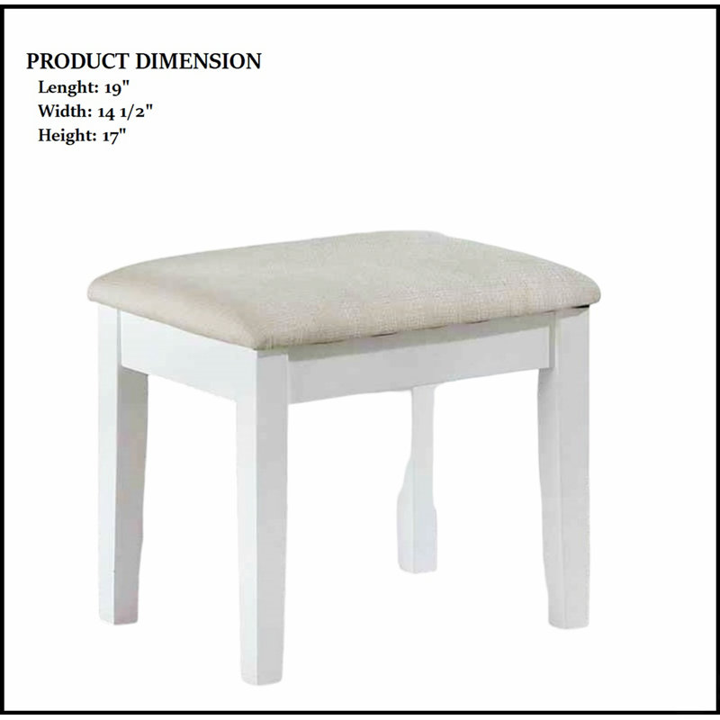 Ensemble de meuble-lavabo de style contemporain avec miroir de 3 m, lumières DEL, tiroirs de rangement, glissières en bois et tabouret rembourré pour la chambre à coucher