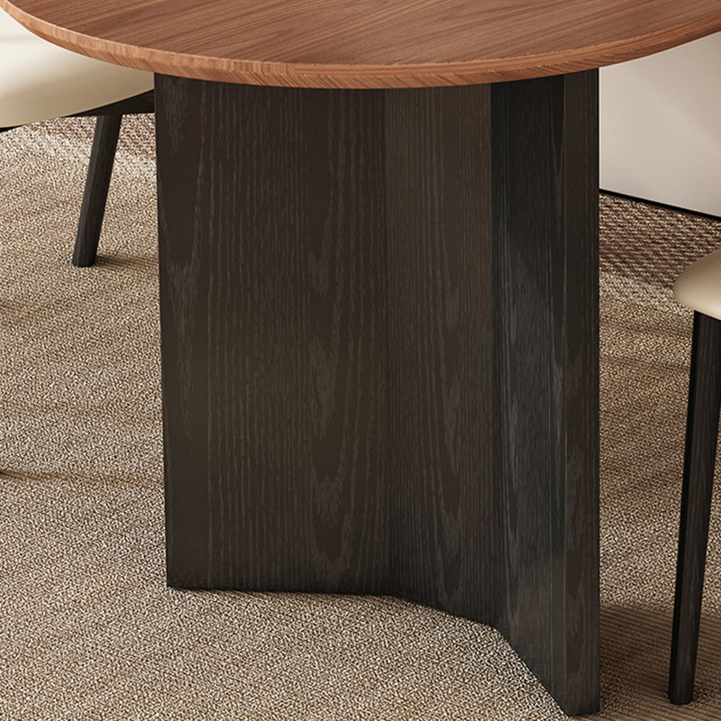 Ensemble de table de salle à manger ovale en bois de frêne, H 29,52 po x L 55,11 po x l 31,49 po