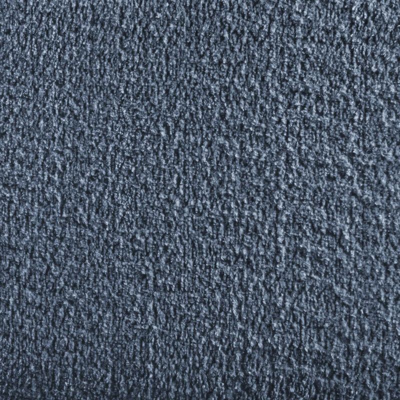 Wallas 231.1Cm Round Arms Sofa, Blue Boucle
