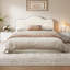 Très grand lit plateforme tapissier, beige-905440826