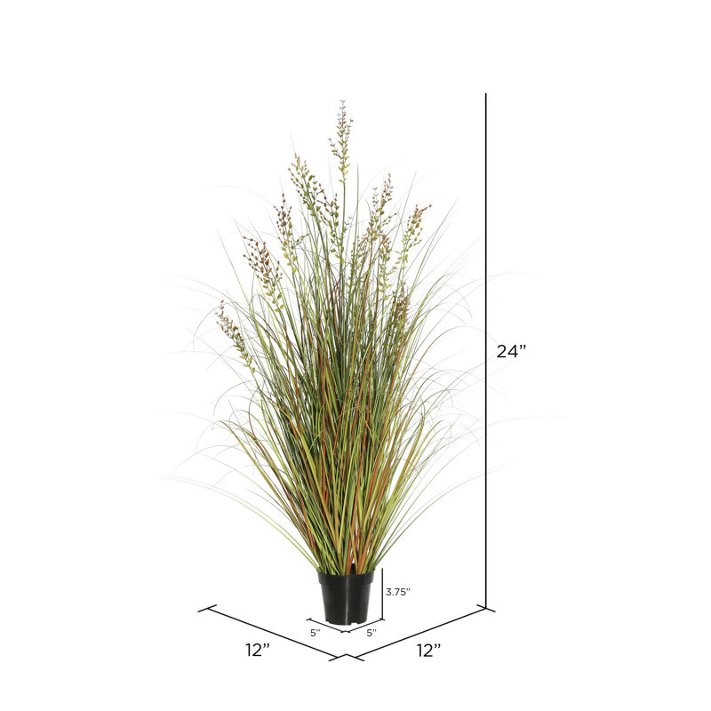 PVC Artificial Assorted Grass, 24" H x 12" W x 12" D