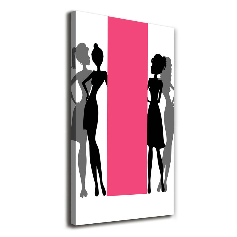 Women'S Silhouettes - Wrapped Canvas Print