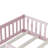 Keylee Floor Bed with Fence & Wooden Frame-747704152