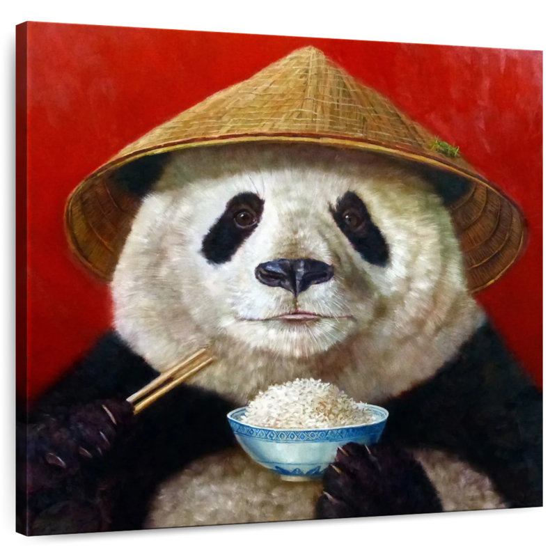 Crowle Panda Feast, 20" H x 20" W