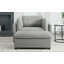 Fauteuil surdimensionné moderne de 50 po de large avec tabouret de repose-pieds-114308770