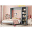 Lit escamotable double pleine grandeur avec tablettes