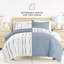 Ensemble de literie réversible 8 pièces - Housse de couette à motif, insert d'édredon et ensemble de draps unis-99311796-99311791