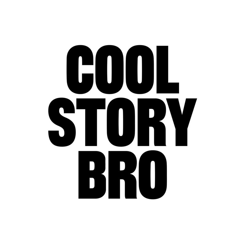 Modern Art- Cool Story Bro by 5by5collective - Wrapped Canvas Print, 30.48 cm H x 30.48 cm W