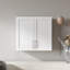Buffet empilable mural, P 11,81 po x l 31,50 po x H 29,92 po, blanc