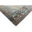 Hand Knotted Damask Area Rug in Blue/Gray/Black-424819122