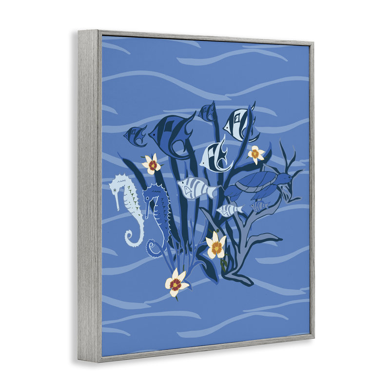 Art sous giclée bleue sous giclée par Michelle Ingari Designs, Estampe numérique Farmhouse, H 14 po x l 11 po