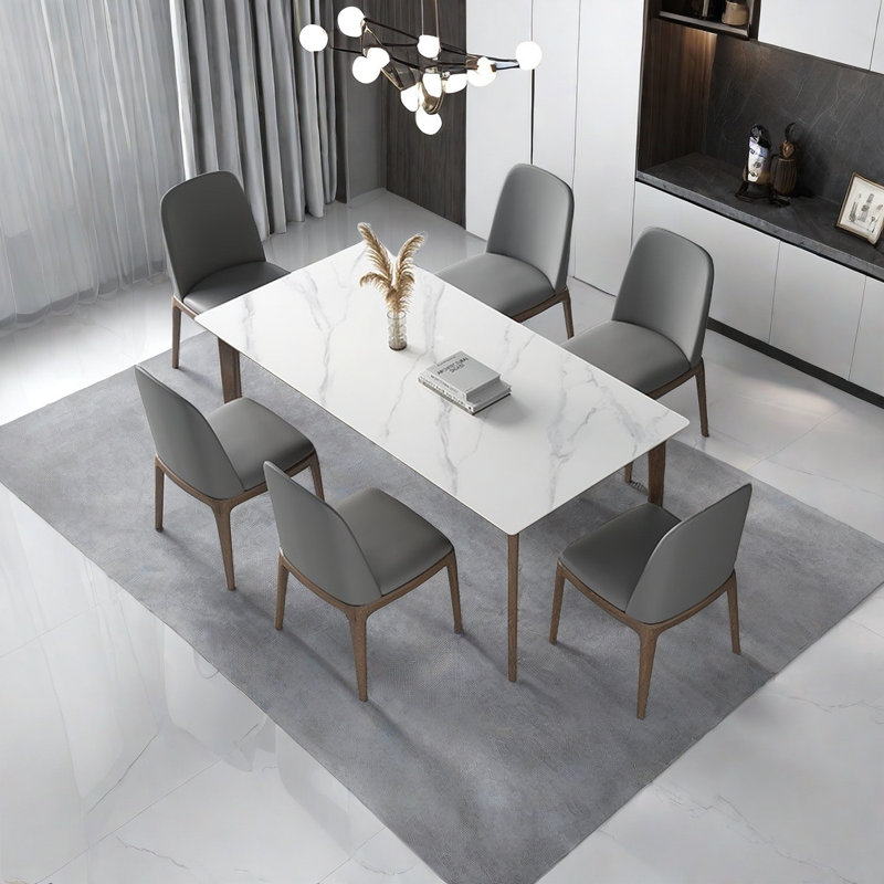 Table de salle à manger Luxury Rock Board, H 29,5 po x L 55,1 po x l 31,5 po