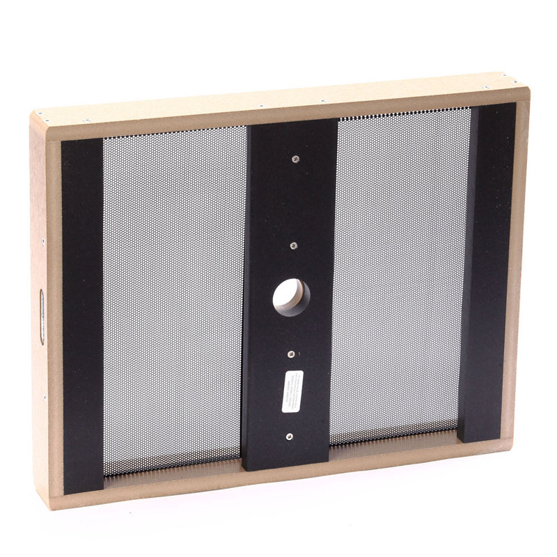 Taupe Recycled Plastic and Wood Pole Mount Bird Feeder