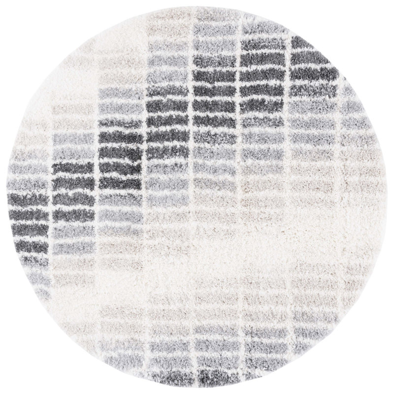 Parkson Shag 800 Performance Geometric Rug, Round 6'7"