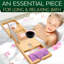 Maizlee Freestanding Bamboo Bath Caddy