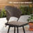 Swivel Outdoor Bistro Set with Umbrella Hole -771171766