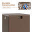Boîte de rangement extérieure imperméable de 28 gallons, boîte de rangement de terrasse pour la livraison de colis, boîte de terrasse verrouillable en résine, petit contenant carré pour coussins de meubles, outils de jardin, accessoires de piscine
