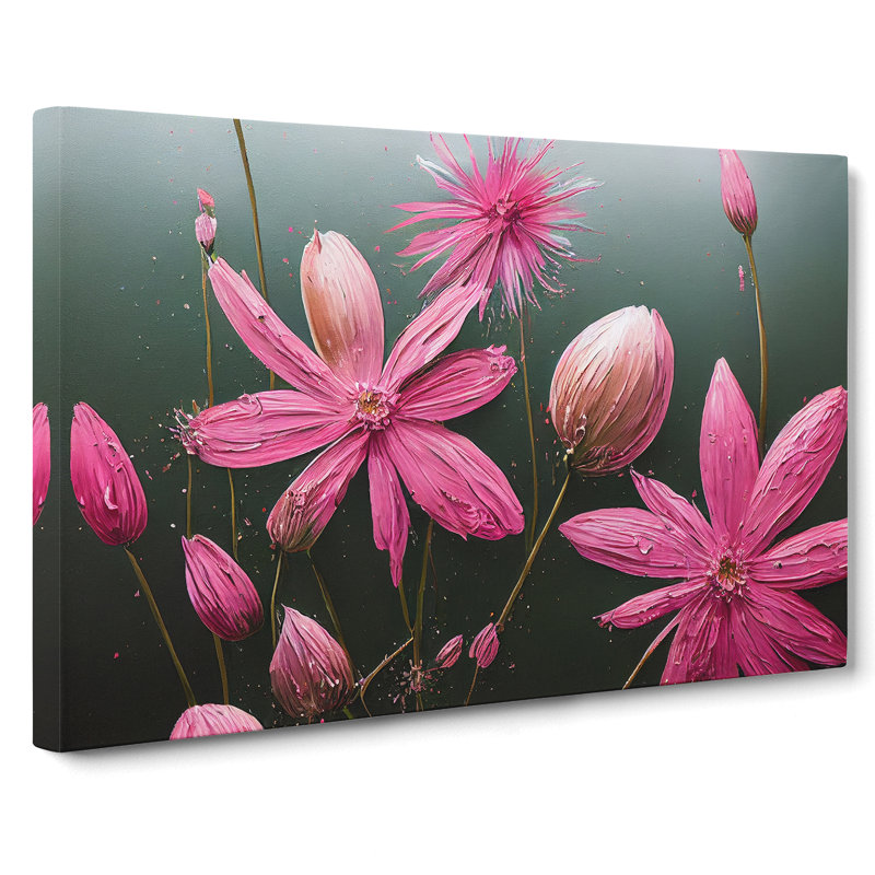 Captivating Wildflowers Floral - Wrapped Canvas, 35cm H x 50cm W x 3cm D