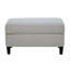 Banc repose-pieds avec rangement 48,6 po Pebble Grey - Siège facile à assembler-315683553